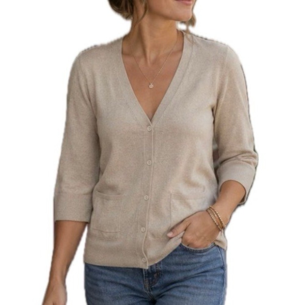 NWT. Melrose Chic Tank, Cotton ,V-Neck Cardigan. Women's Size Small.